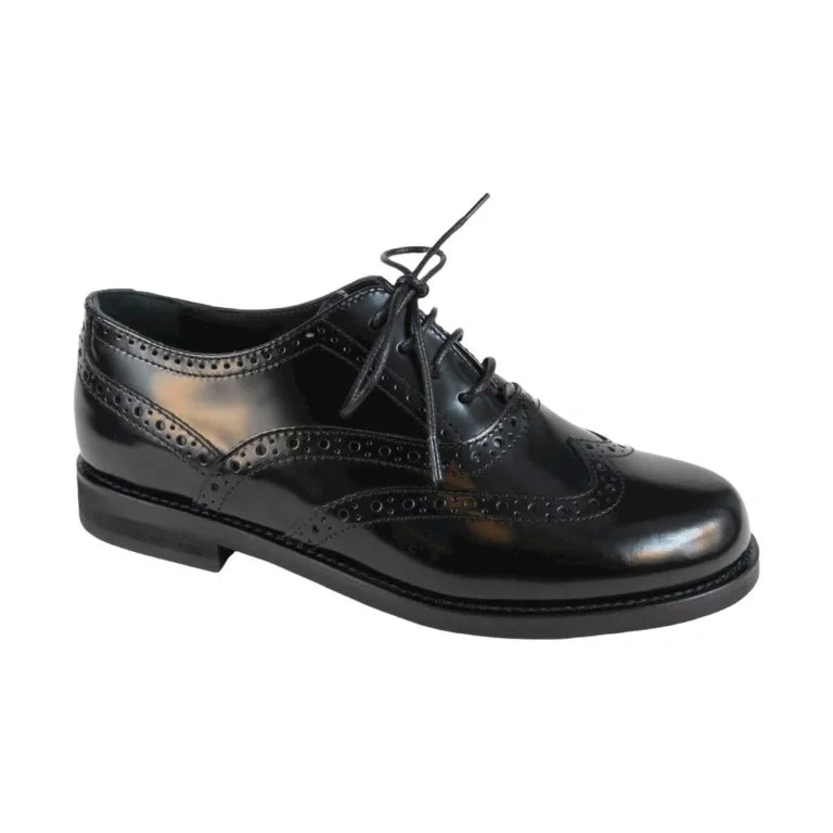 kids black dress shoes Polished Leather Lace for Boy by London 24 / Black Closed toe Shoe size:6.5 Black Low Heel Sandals Summer flash30
