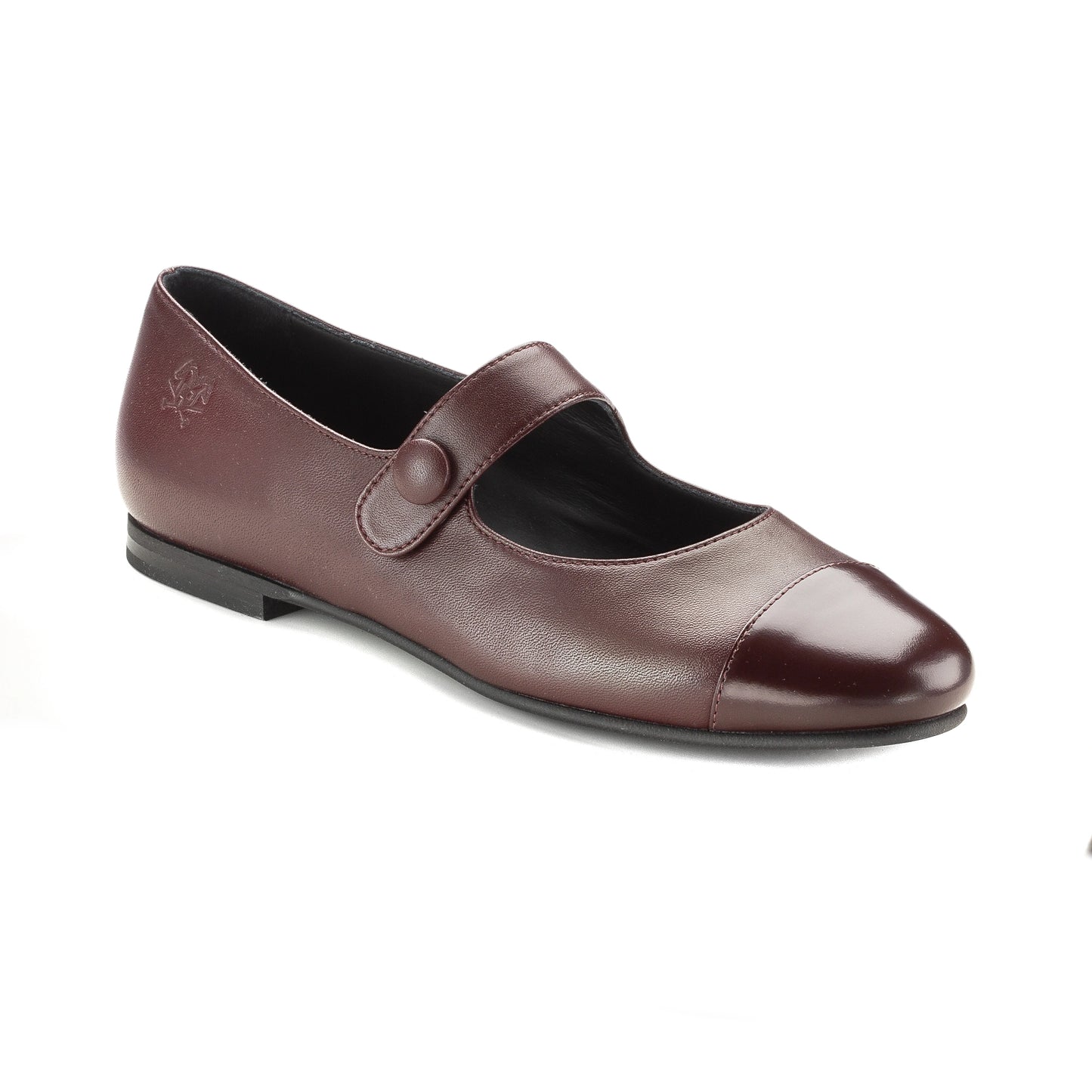 Bordo Leather Teens Dressy Strap Shoe