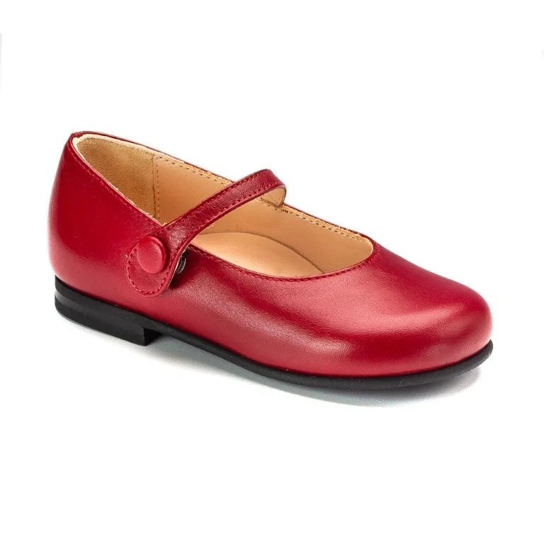 Red Soft Leather Baby for Toddler/Girl by London Kids – London Kids Shoes