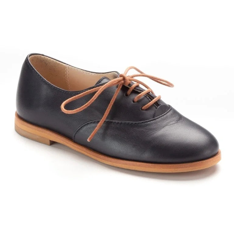 21390 - Navy Soft Leather Lace for Boy by Beberlis Beberlis