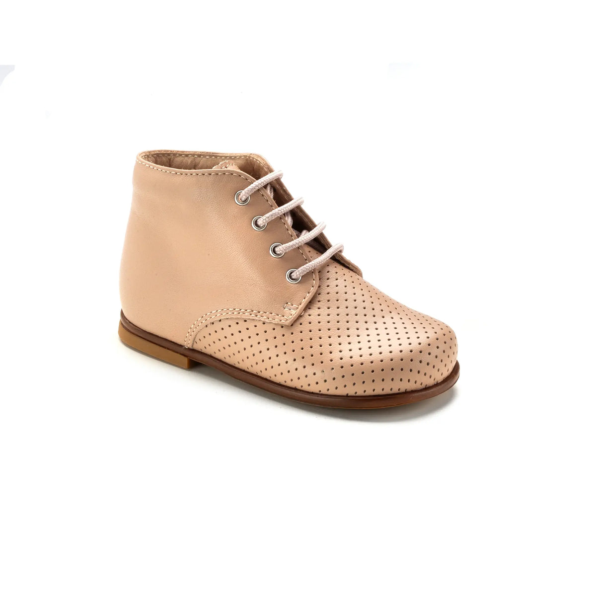 Taupe leather summer high top for toddlers