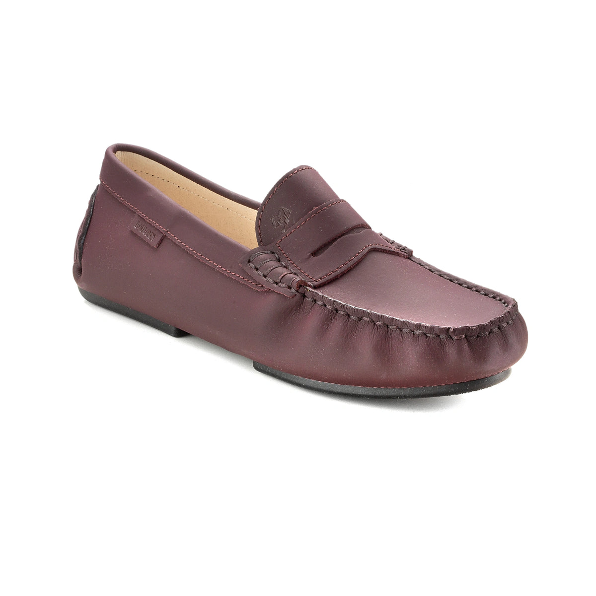 Girl's Bordo Sahara Classic Penny Mocassin Shoe