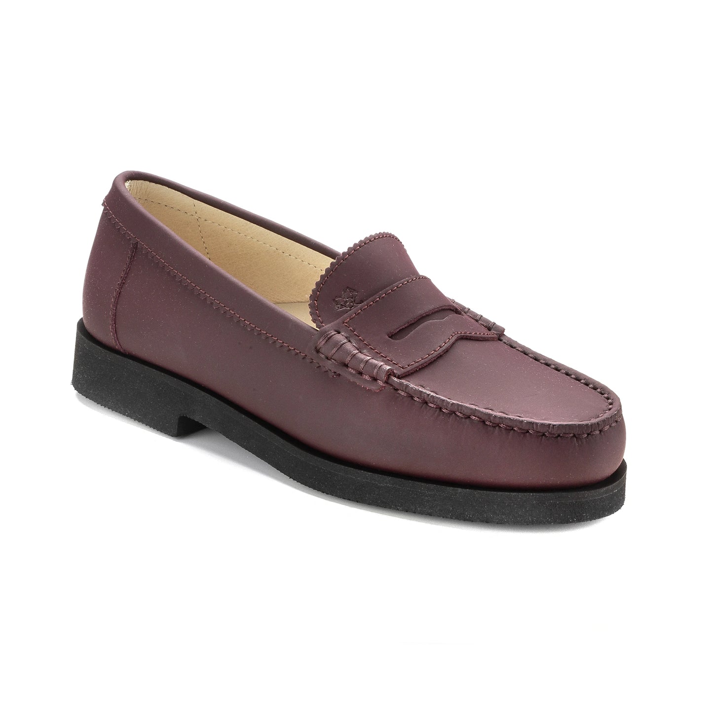 2525 Bordo Sahara Girls School Loafer, hard loafer, made in Italy