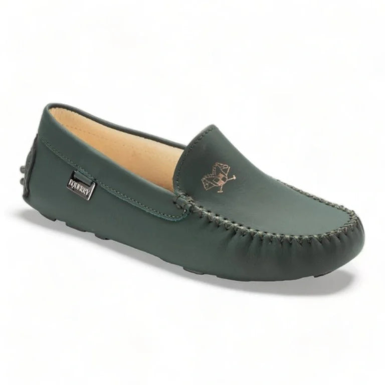 2549 Green Sahara Girls Classic Loafer Made in Italy