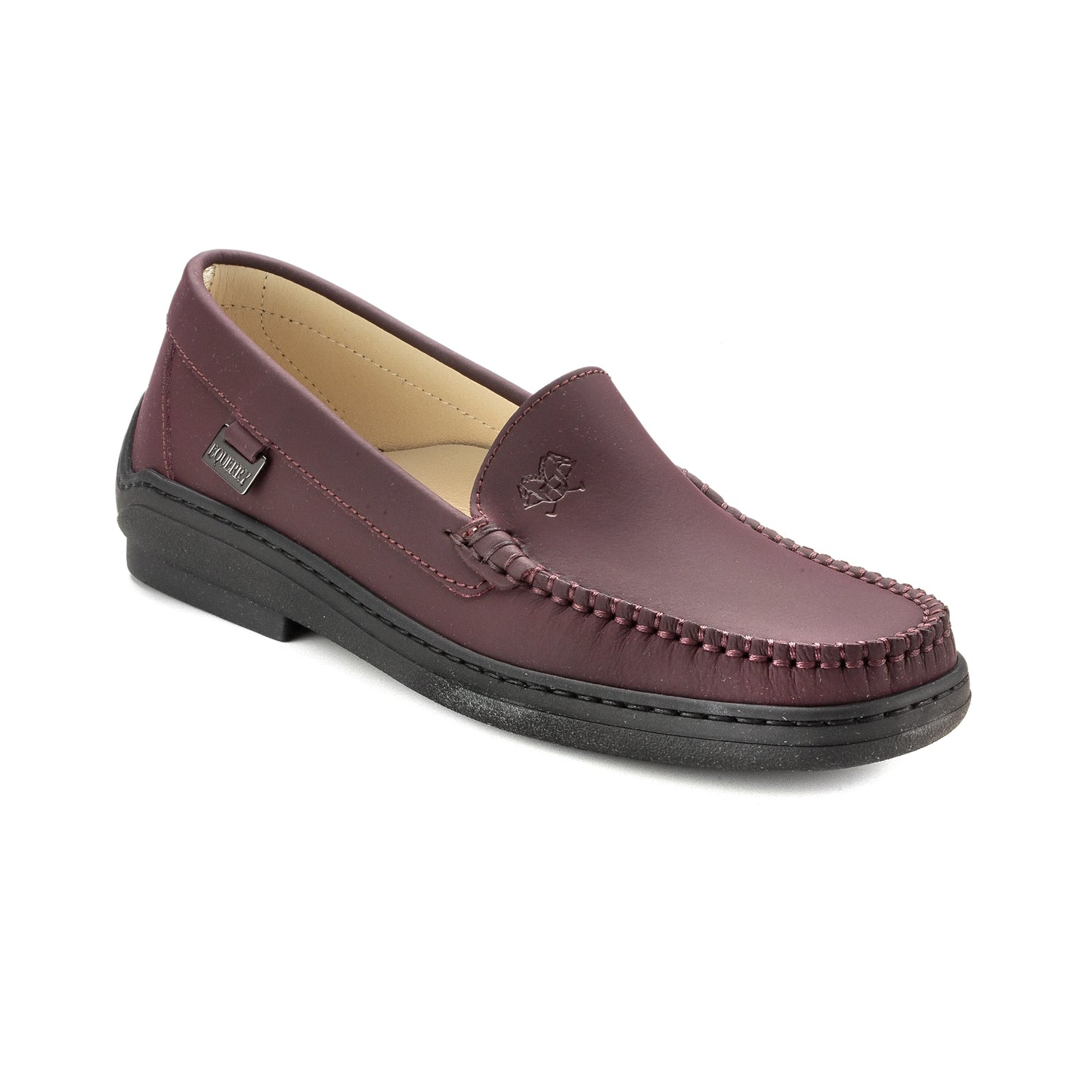 2693 Bordo Sahara Girls Moccasin, Italian-crafted Classic Loafer