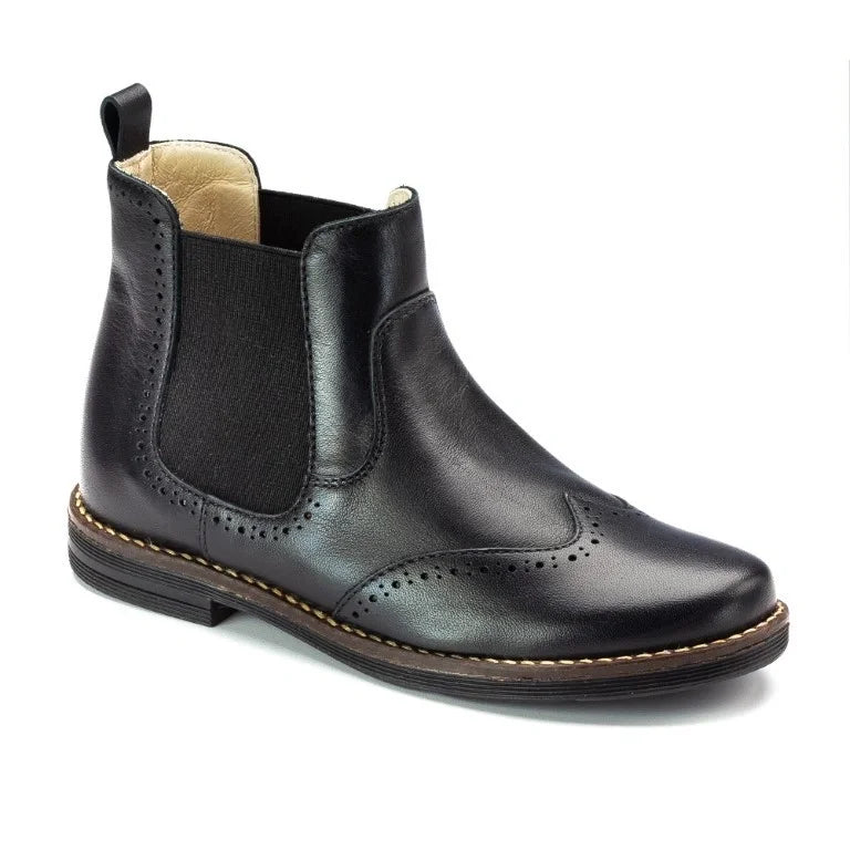 Black Soft Leather Bootie for Girl/Teen/Women by London Kids