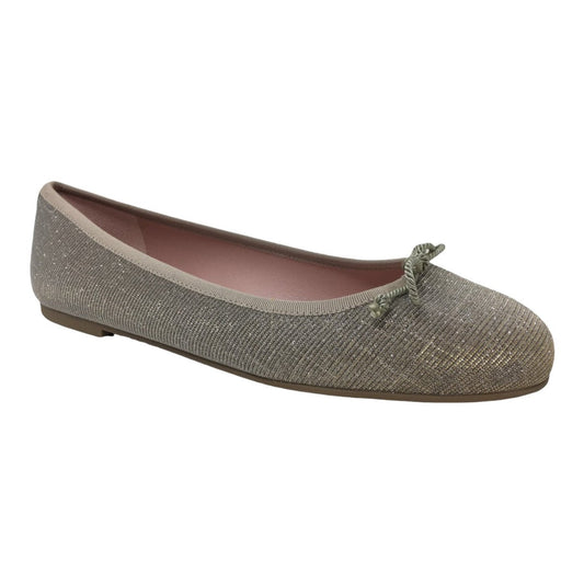 38189 - Cream Glitzy Flats for Teen/Women by Pretty Ballerinas Pretty Ballerinas