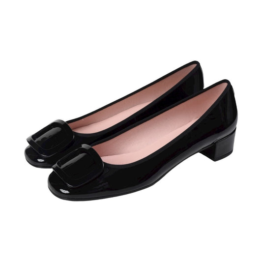 42747 - Black Patent Leather Heel for Teen/Women by Pretty Ballerinas Pretty Ballerinas