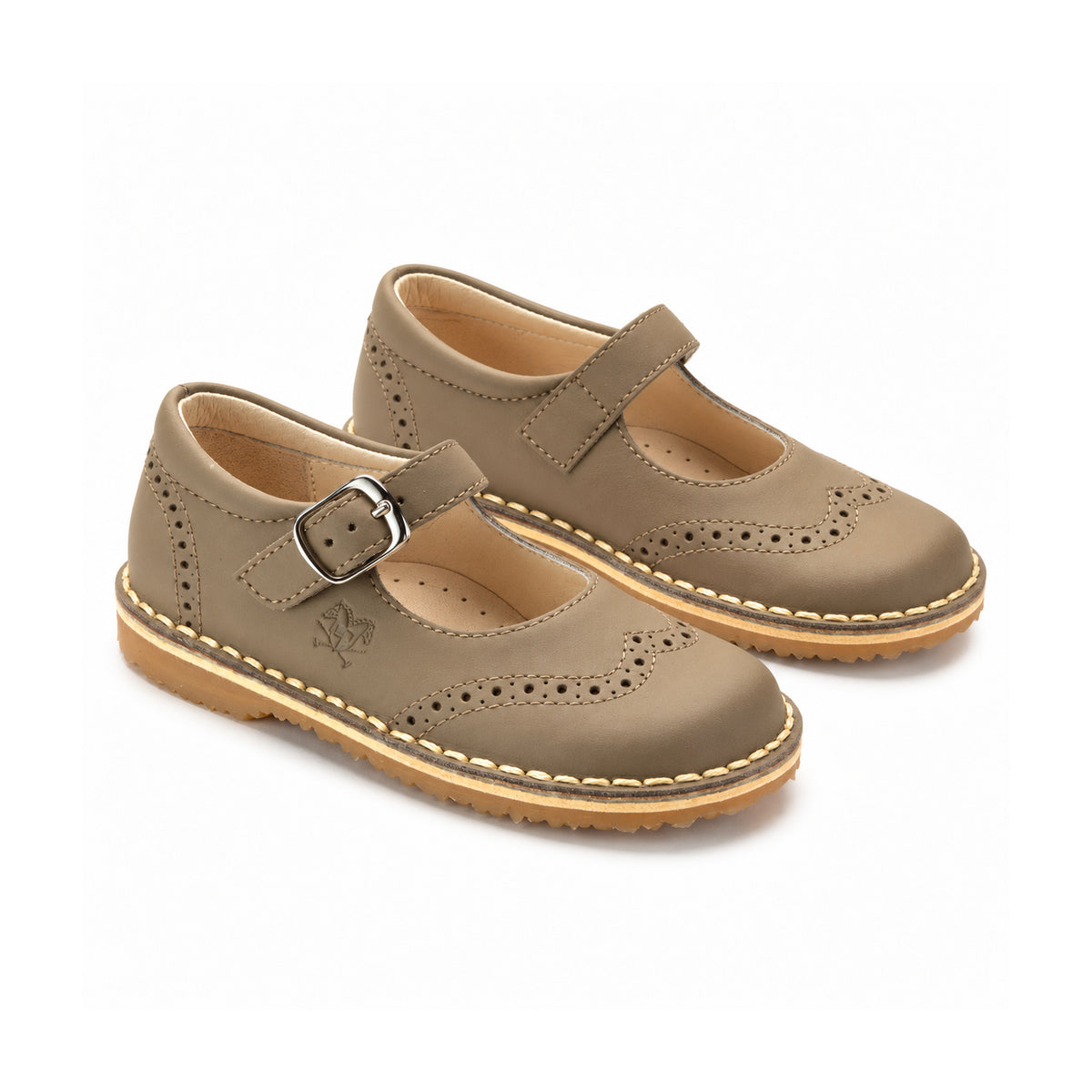 558 - Taupe Sahara Boys T Sandal Shoe