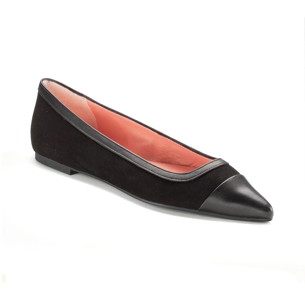 52981 - Trendy Teens Cap Toe Pointy Slip-On Pretty Ballerinas