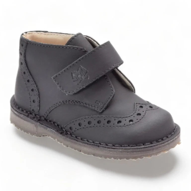Black Sahara Leather Velcro for Toddler/Boy by London Kids 29 / Black Black Sahara Leather Velcro for Toddler/Boy by London Kids 29 / Black