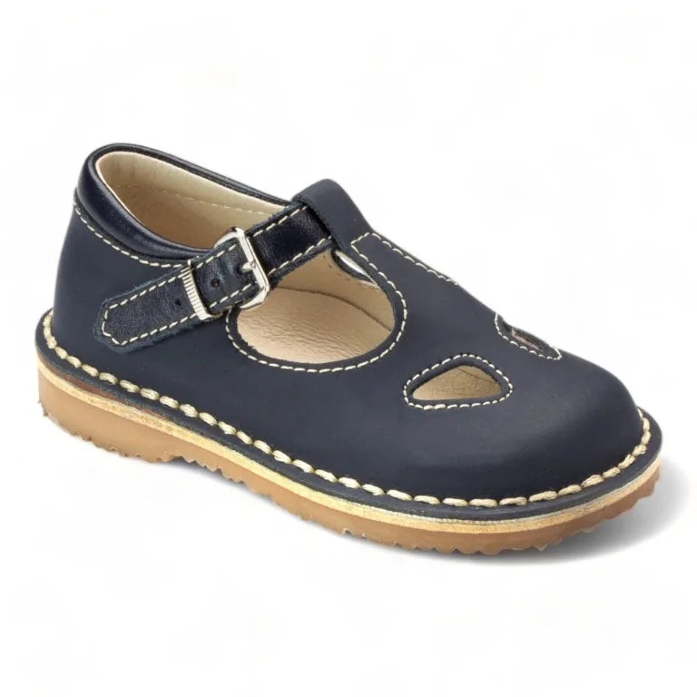 Image of 557 Navy Sahara Boys T Sandal Shoe