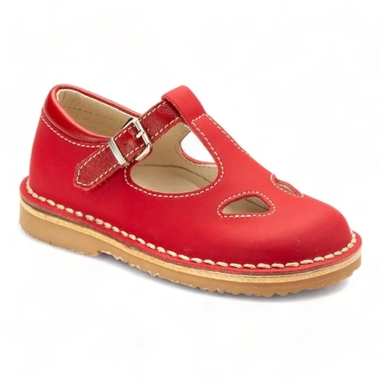 Red Sahara Boys T Sandal Shoe made in Italy