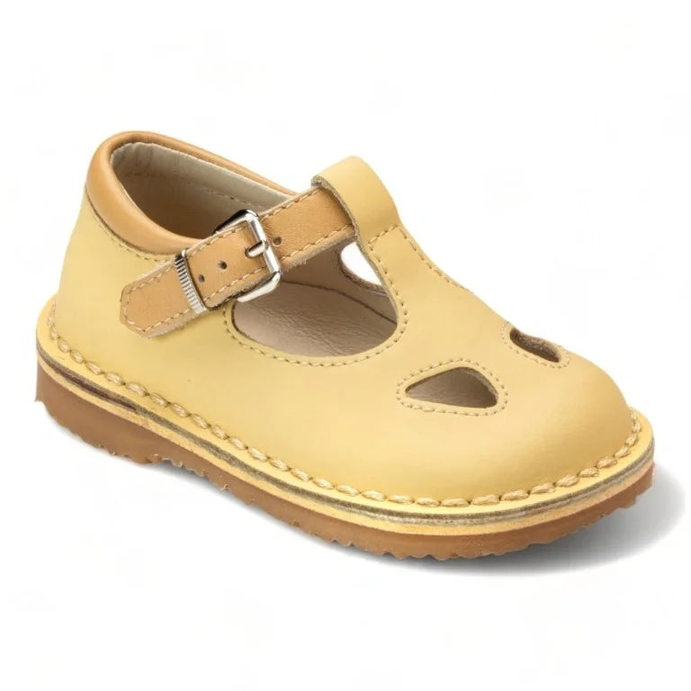 557 Soft Yellow Sahara Boys T Sandal Shoe