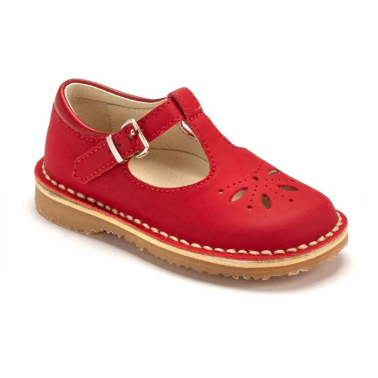 Red Sahara girls T sandal shoe with strap design