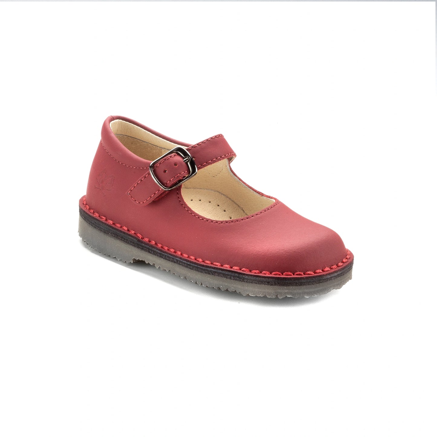 Red Sahara Girls Strap Shoe for toddlers and young girls