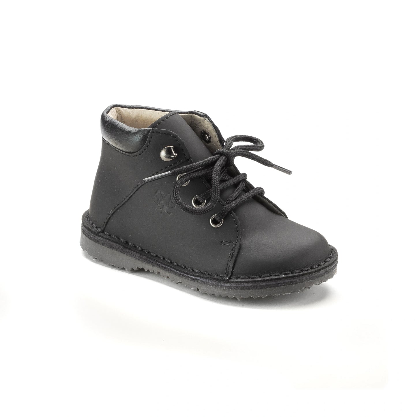 Black Sahara toddler bootie made in Italy