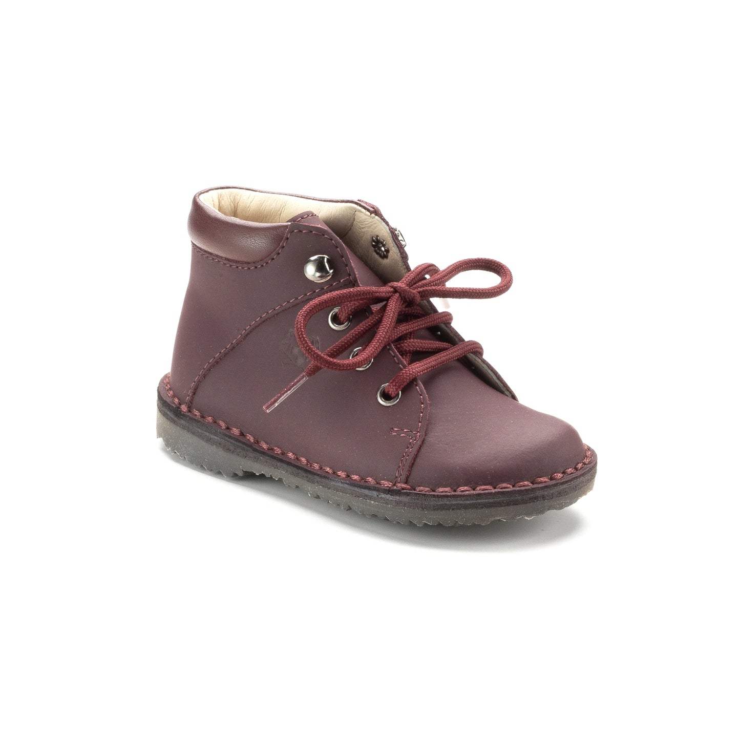 636 Bordo Sahara Baby kids Bootie for casual wear, made in Italy