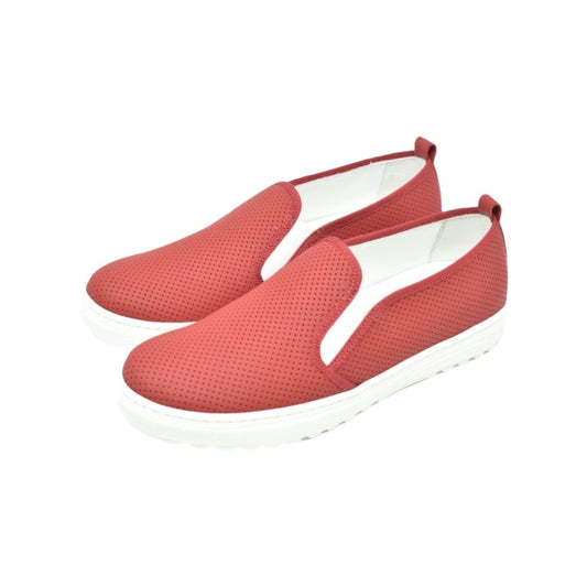 875 - Red Sahara Leather Sneaker for Girl by London Kids London Kids