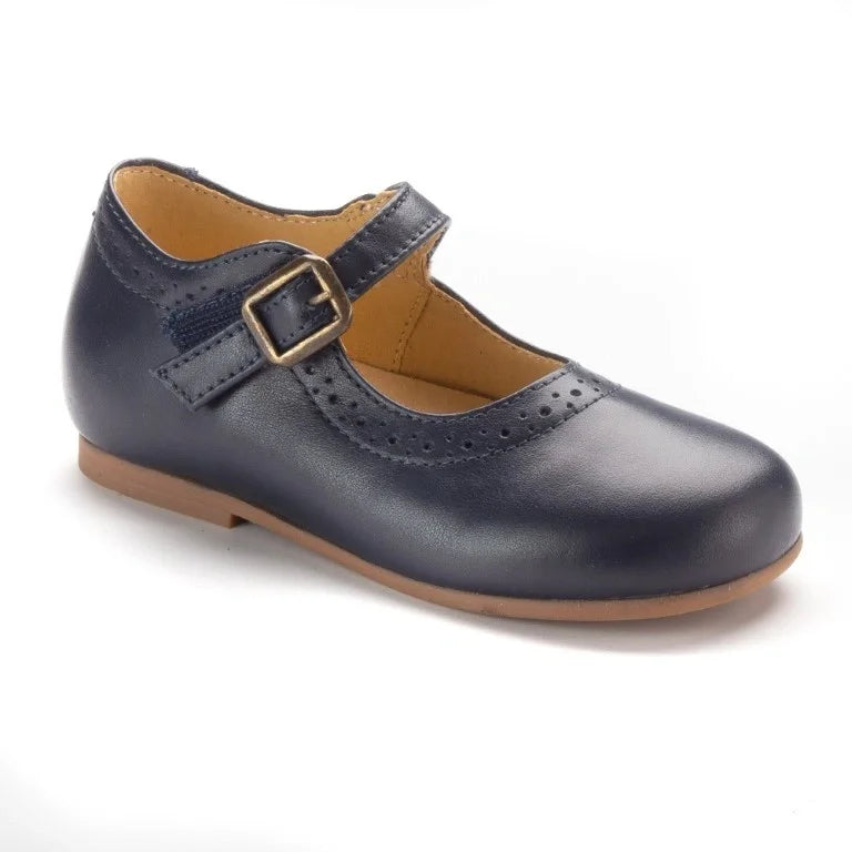 Navy Soft Leather Strap for Girl by Young Soles 26 / Navy