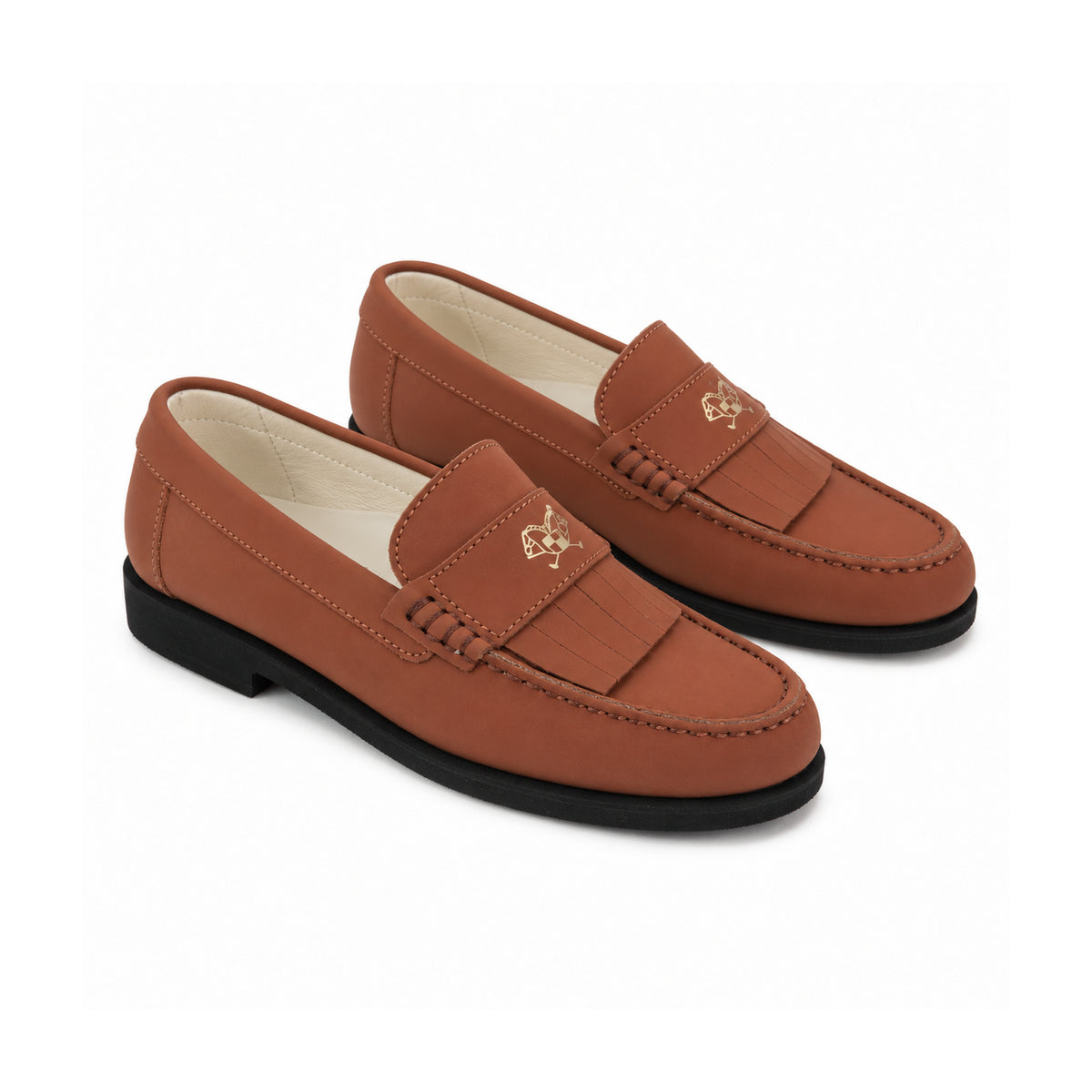 2645 - Wood Sahara Girls Loafer Tassle