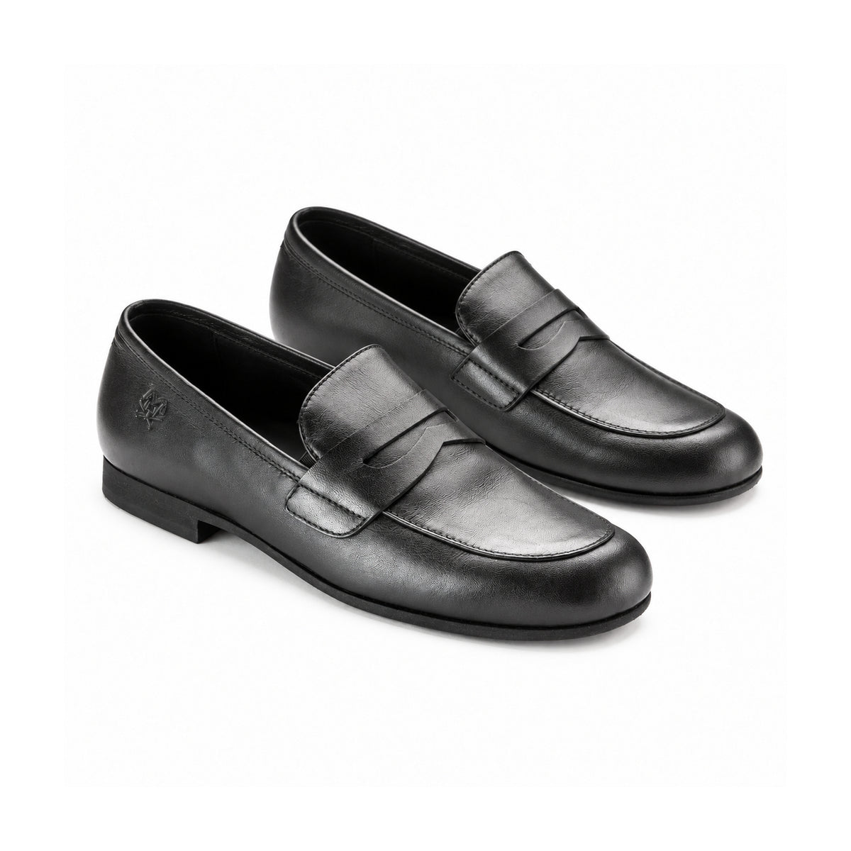 1539 - Black Leather Boy's Dressy Loafer