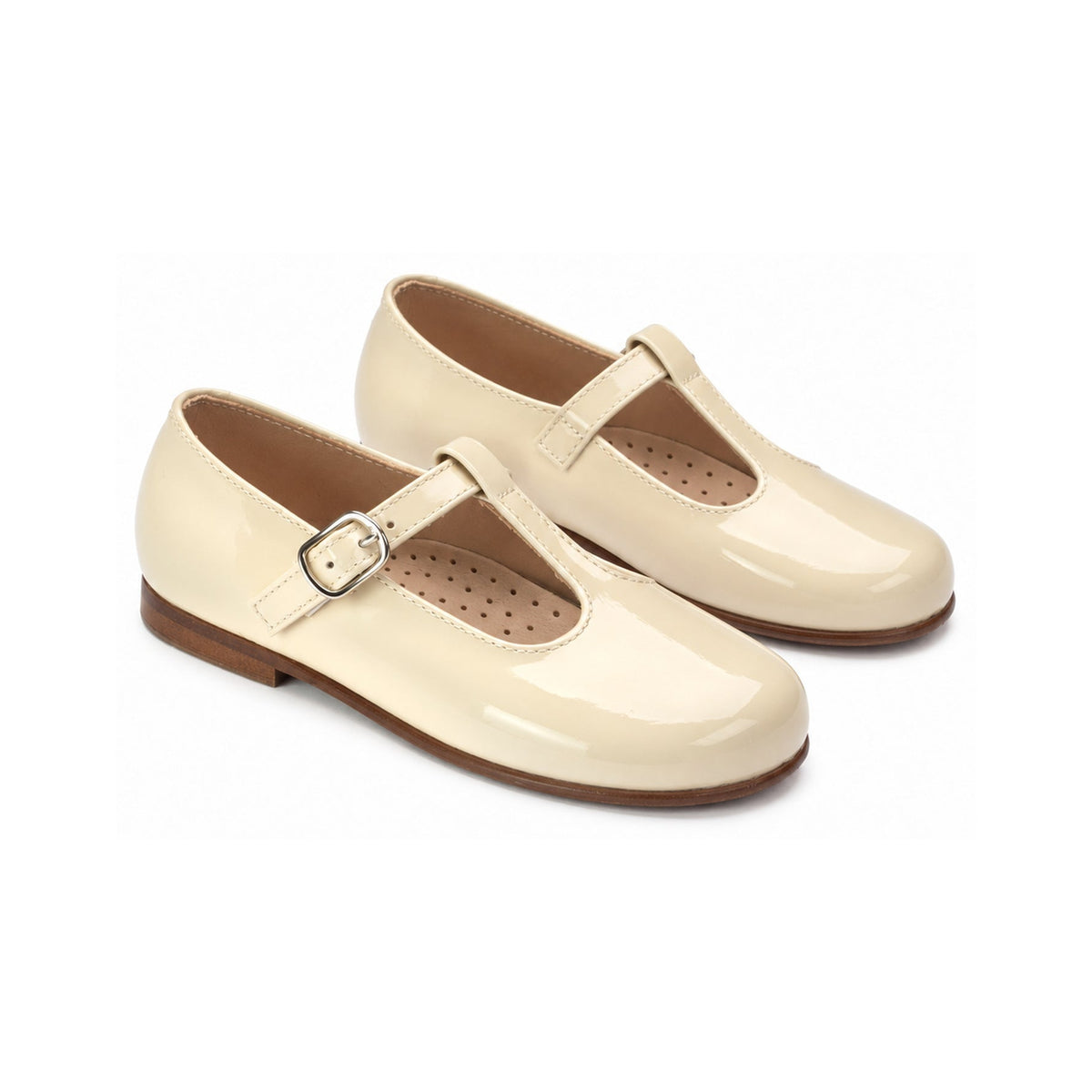 White Patent Baby`s Tstrap