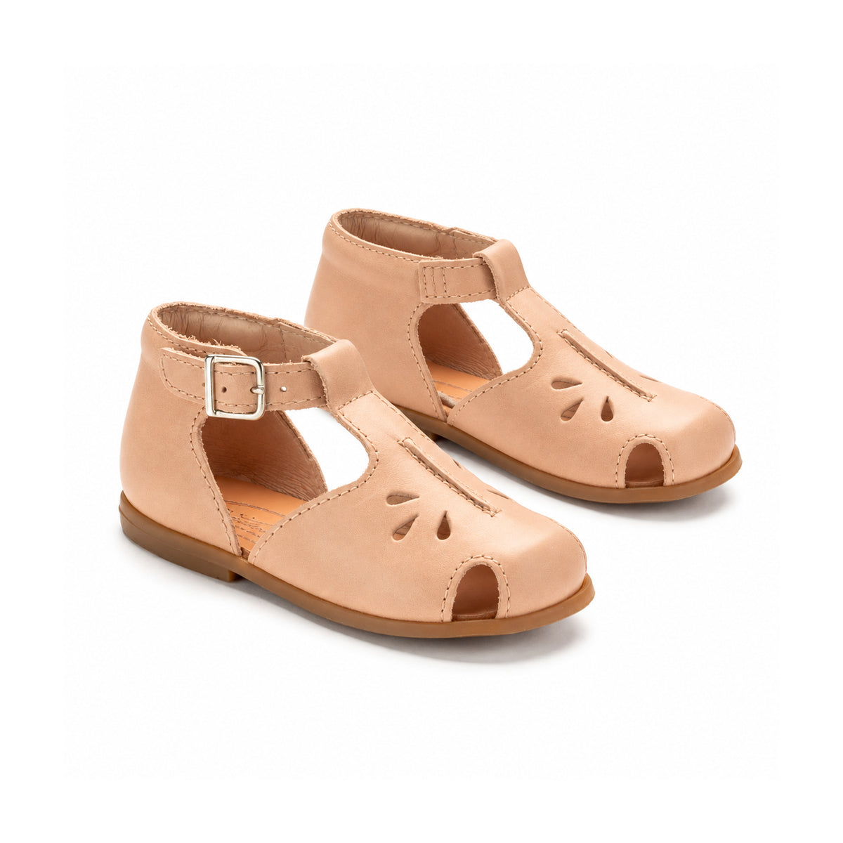 Soft Pink Leather Toddler Summer Bottie