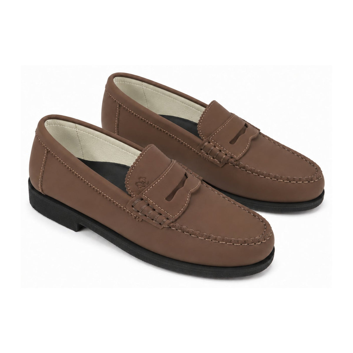 Brown Medium Sahara Girls School Loafer