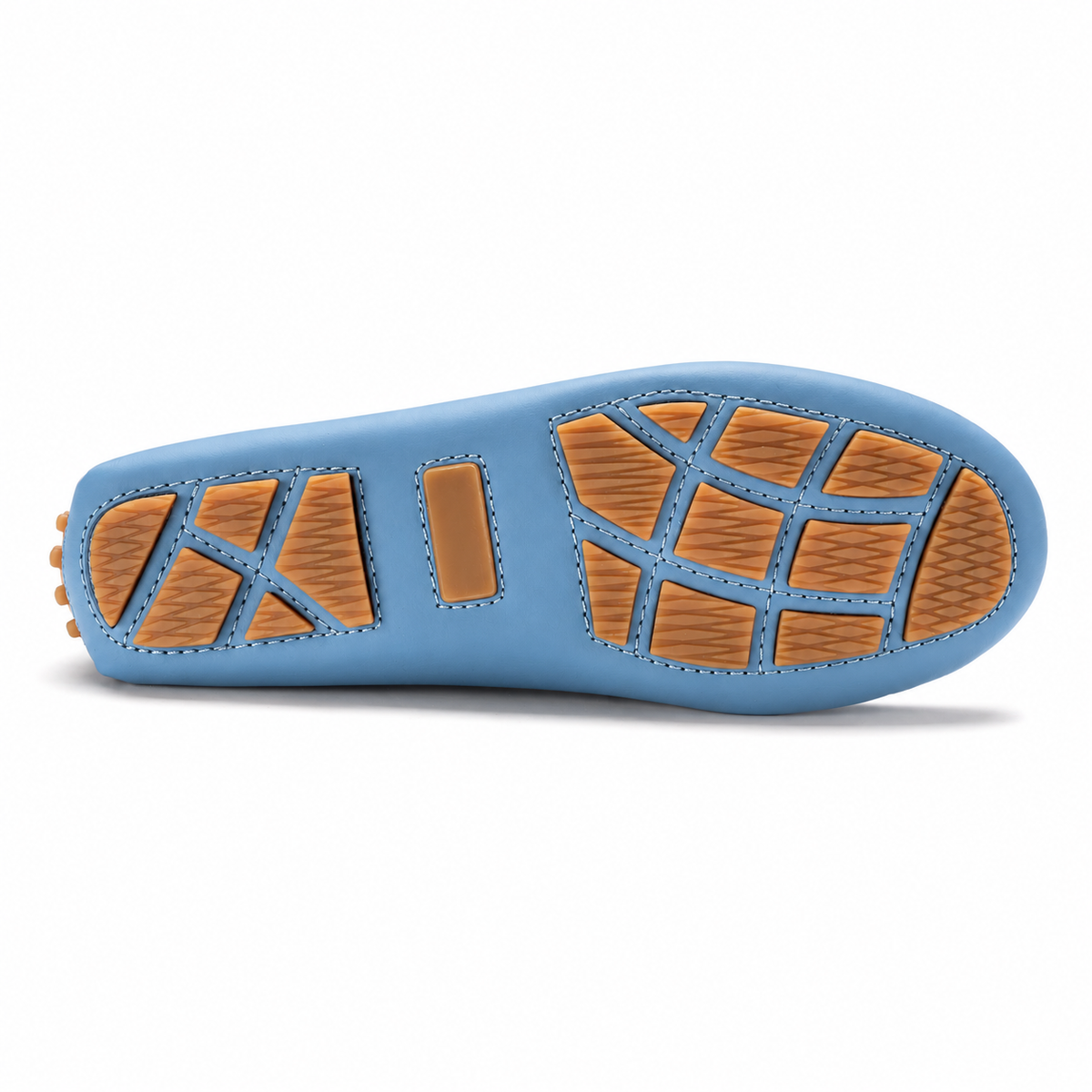 2677 - Denim Sahara Girls Moccasin Loafer — sole bottom view