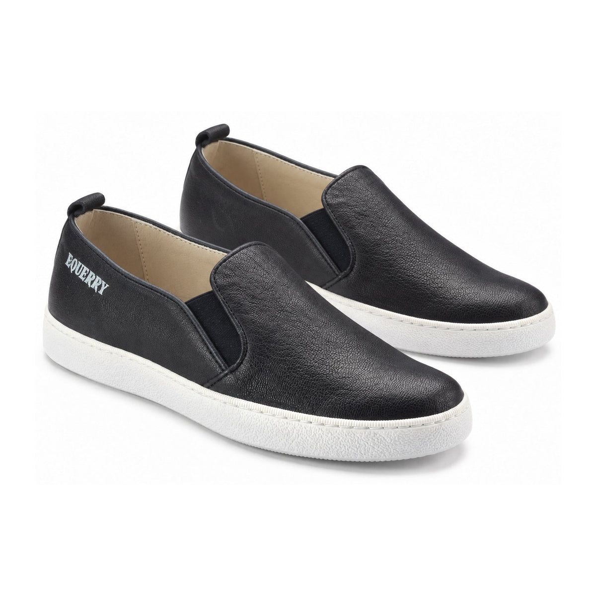 Navy Leather Slip On Sneaker for Kids