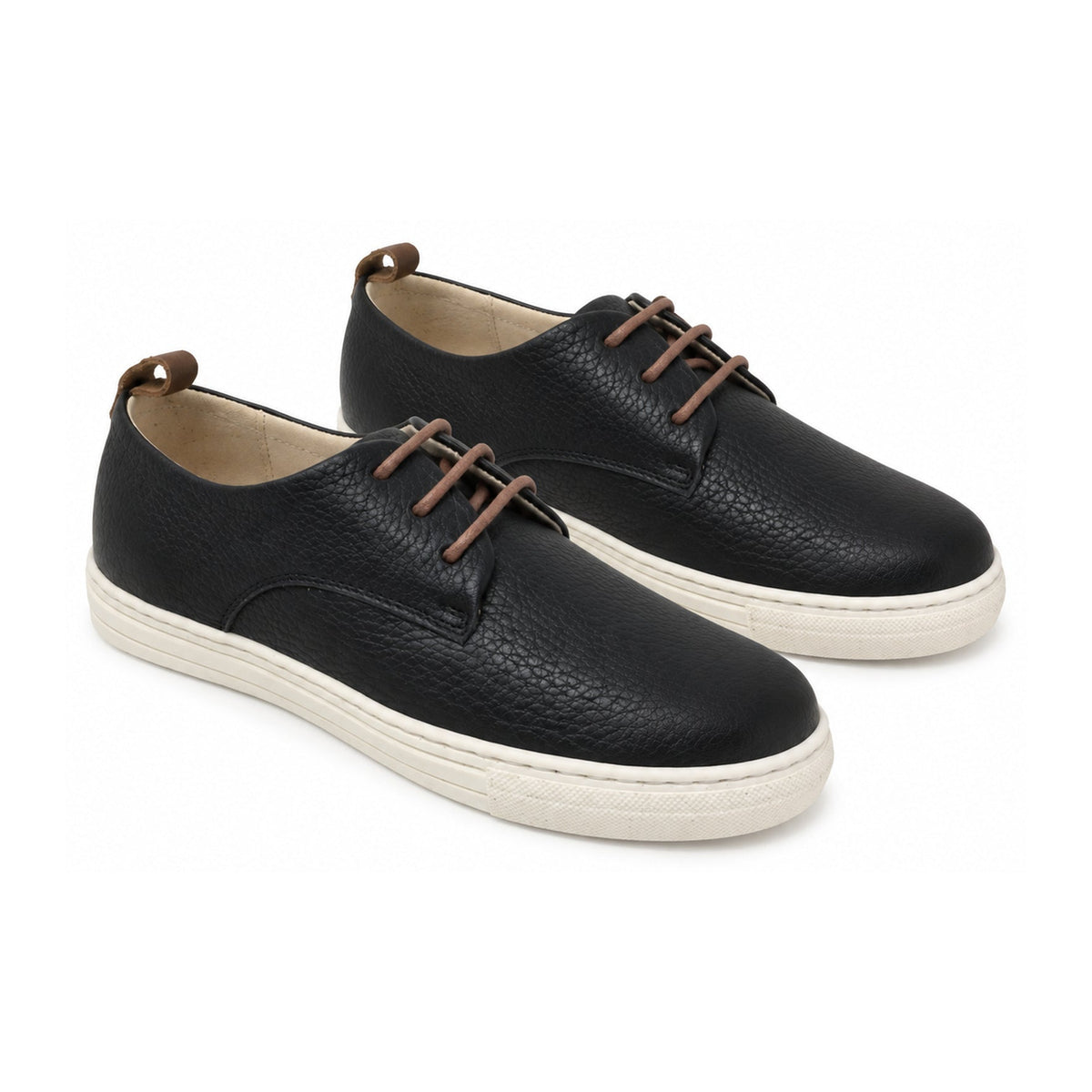 Black Soft Leather Sneaker for Girl/Boy by Manuela de Juan