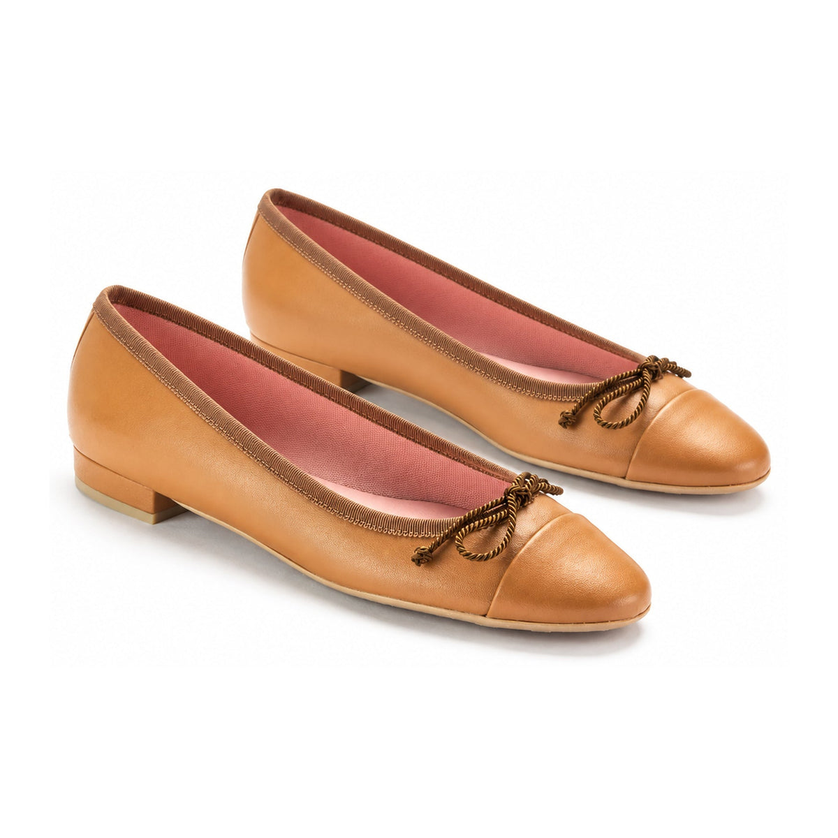 Tan Soft Leather Flats for Teen/Women by Pretty Ballerinas