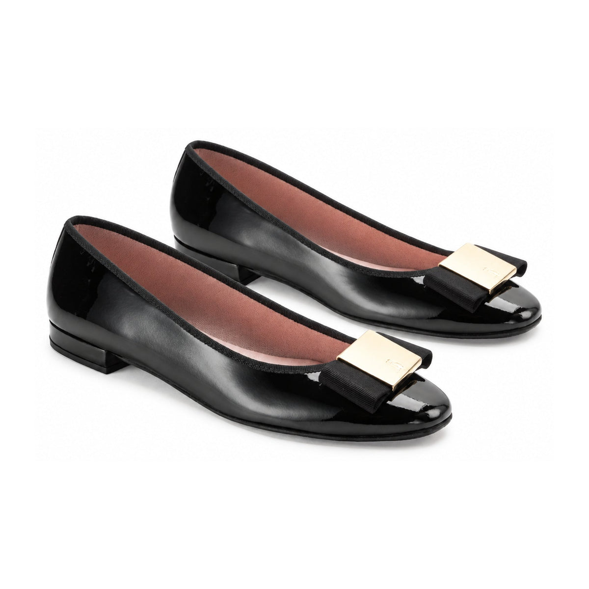 Black Patent Leather Flats for Teen/Women by Pretty Ballerinas