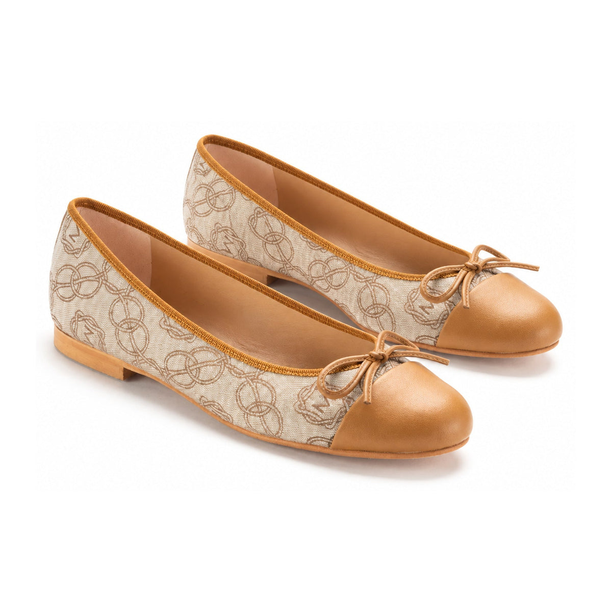 Tan Soft Leather Flats for Teen/Women by Pretty Ballerinas