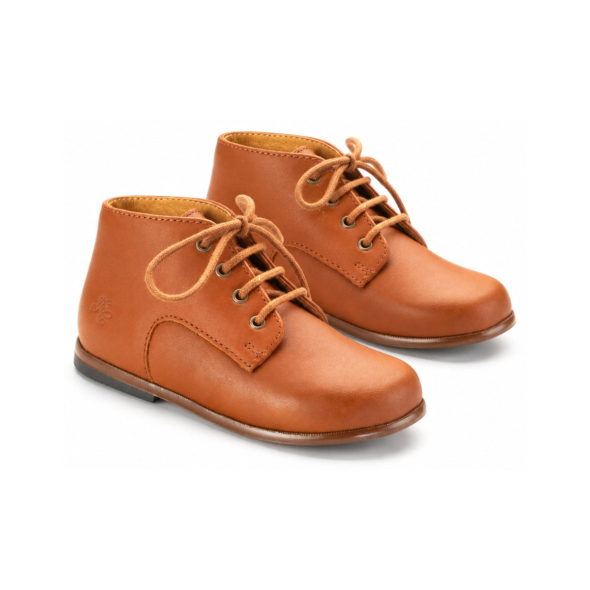 Dark Camel Lace Baby High Shoe for Toddlers