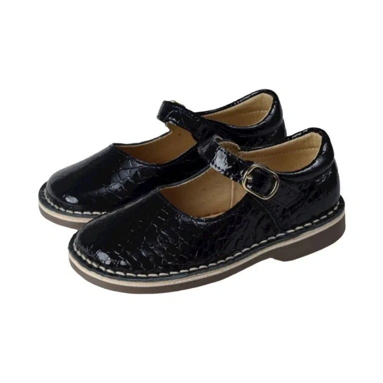 2493 - Navy Sahara Leather Soft Loafer for Girl by London Kids main image 1