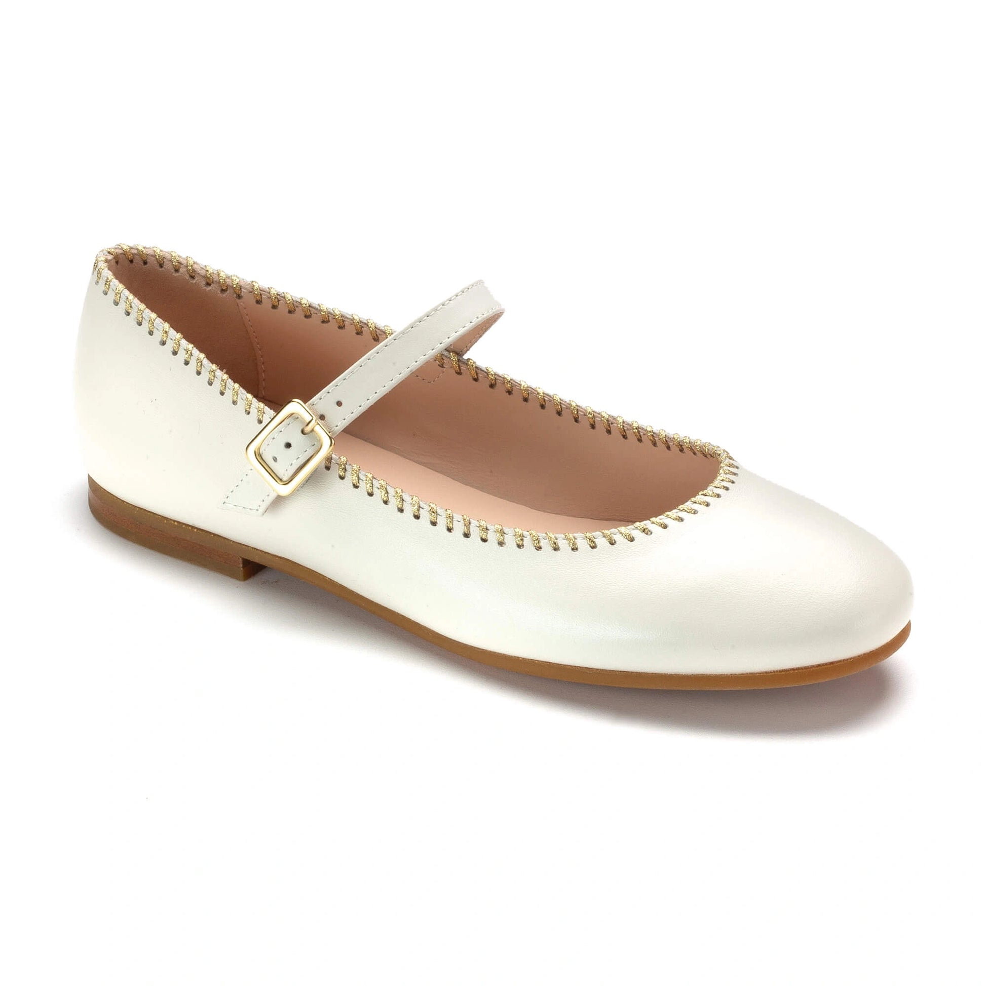 Buy Girls Off White Mary Jane Flats | Made in Italy London Kids Shoes Buy Girls Off White Mary Jane Flats | Made in Italy London Kids Shoes