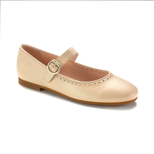 1706 - Bamboo Leather Girls Dressy Mary Jane London Kids