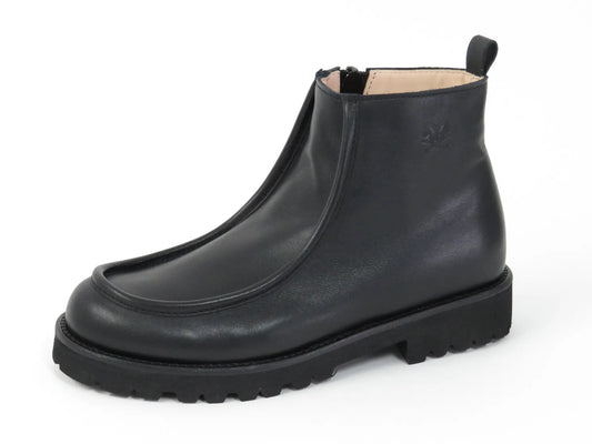 1799 - Black Leather Girls Tees Bootie London Kids
