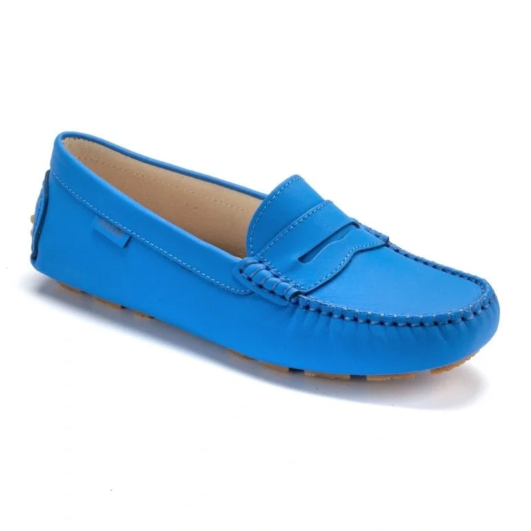 Blue Sahara Girls Mocassin Loafer crafted in Italy