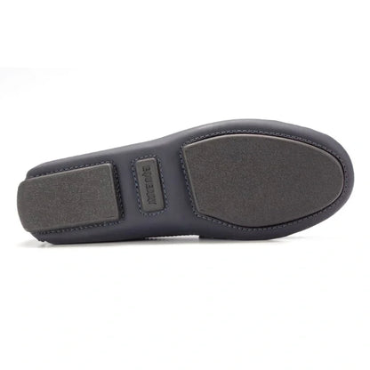 Navy Sahara Girls Soft Moccasin, Made in Italy