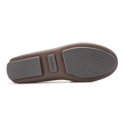 Brown Sahara Girls Soft Moccasin, Italian Crafted