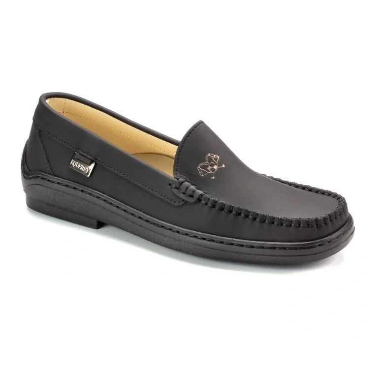 2693 Black Sahara classic girls moccasin