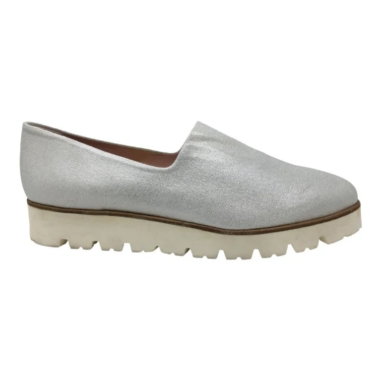 44833 White Net Slip On Dress Shoe for Teens and Women