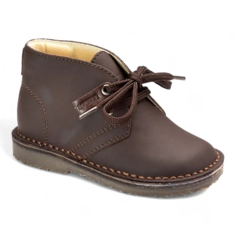 Brown Sahara Leather Lace for Toddler/Boy/Girl by London Kids London Kids Shoes Brown Sahara Leather Lace for Toddler/Boy/Girl by London Kids London Kids Shoes
