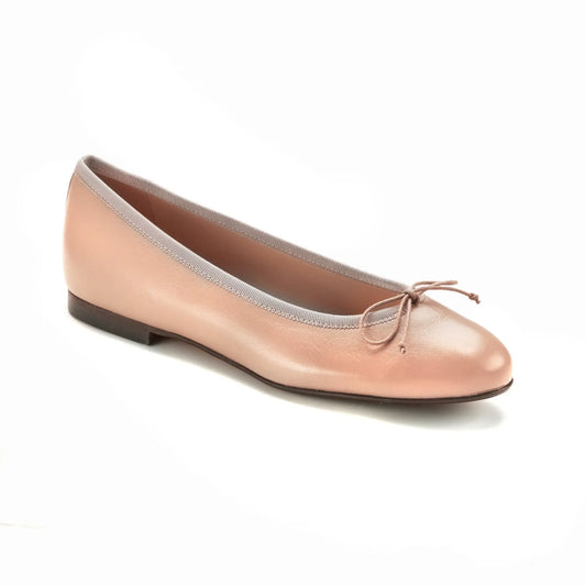 Elegant pink leather teens Mary Jane shoes