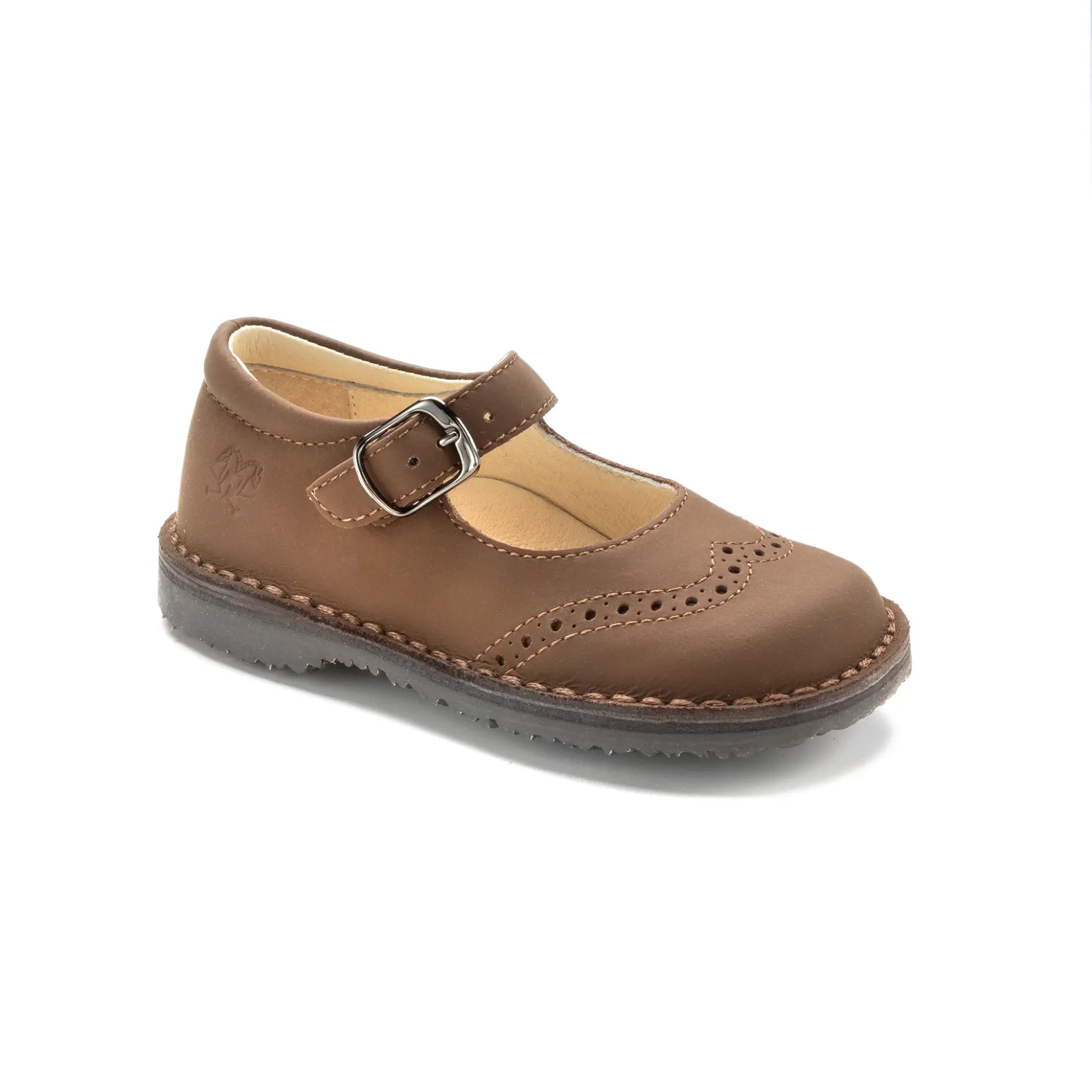 Elegant Girls Strap Shoe crafted in Italy with a sleek design