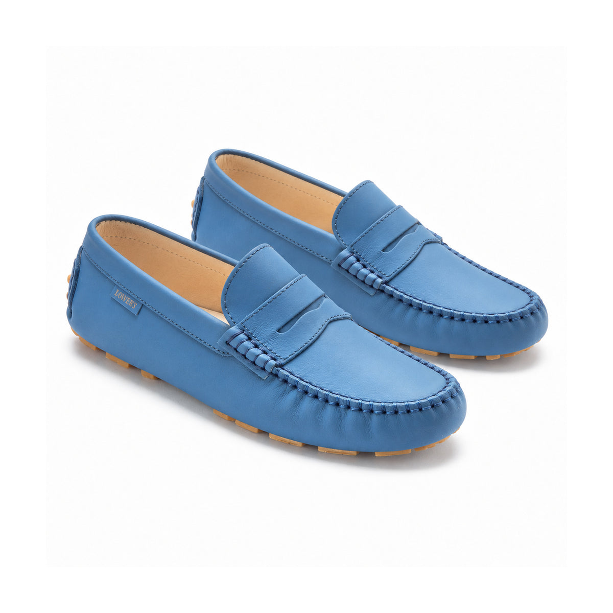 2582 - Sky Blue Sahara Girls Moccasin Loafer