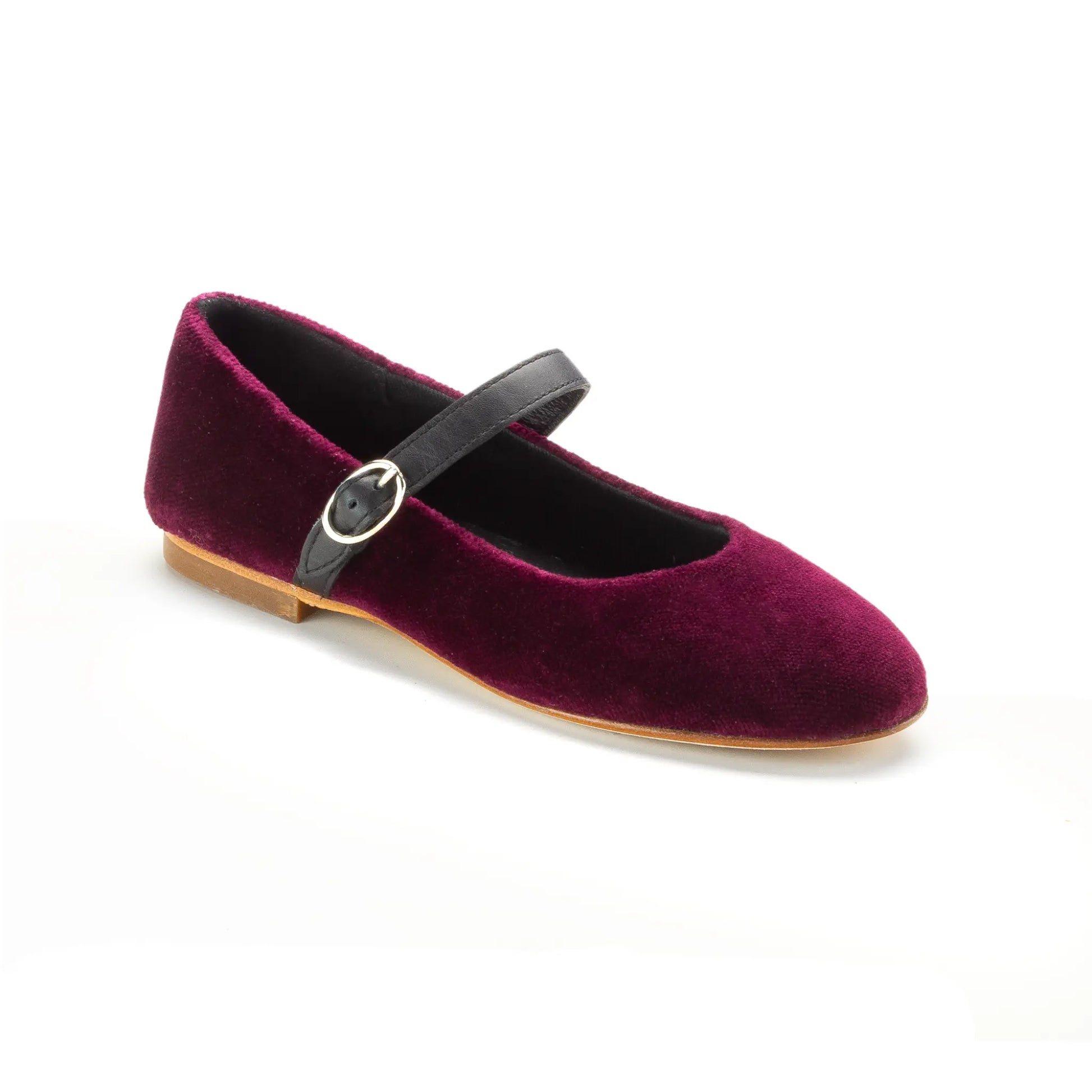 Flashpunte Bordo Velvet Girls MaryJane Shoe